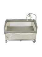 Cangaroo Indiana 2 szintes utazóágy tároló rekeszes szürke