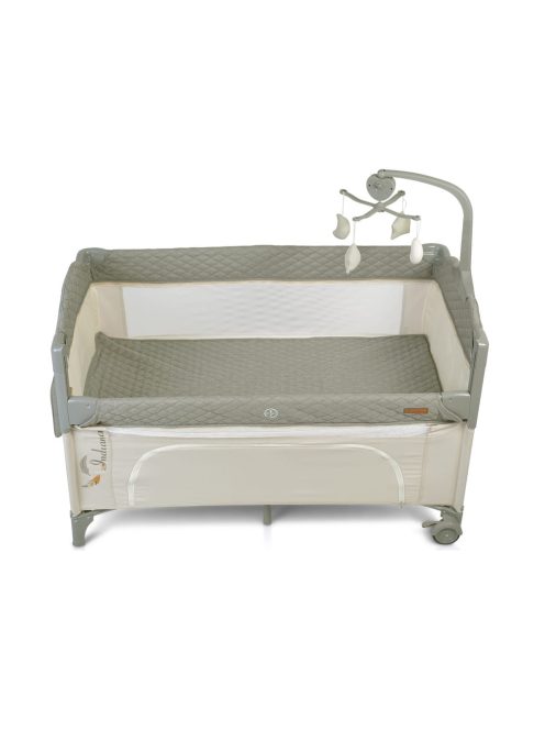 Cangaroo Indiana 2 szintes utazóágy tároló rekeszes szürke