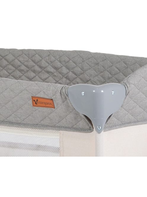 Cangaroo Indiana 2 szintes utazóágy tároló rekeszes szürke