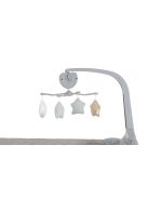 Cangaroo Indiana 2 szintes utazóágy tároló rekeszes szürke