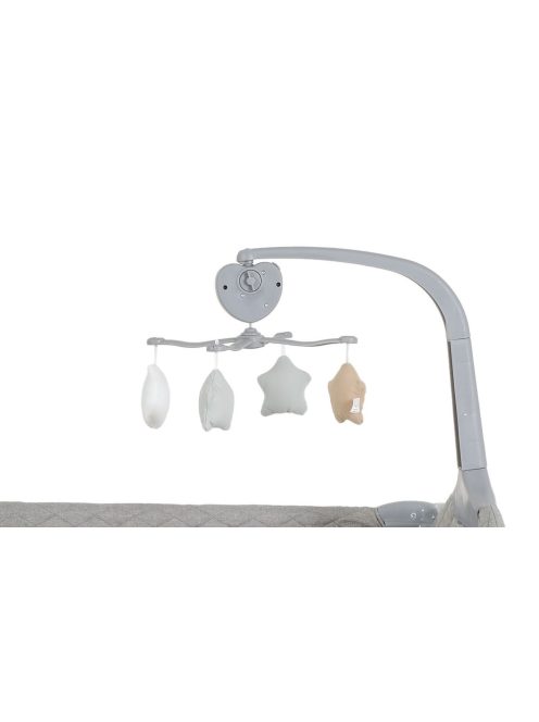 Cangaroo Indiana 2 szintes utazóágy tároló rekeszes szürke