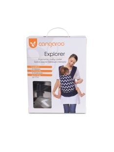 Cangaroo Explorer 2 pozíciós hordozó fekete