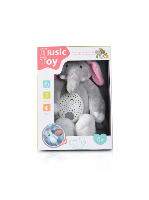 Moni Toys Lamp éjjeli lámpa elefánt plüss projector