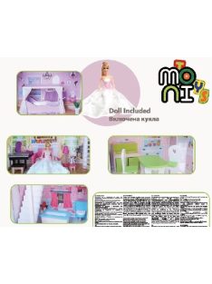 Moni Toys Aria babaház 123,5cmx84xmx38 cm