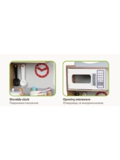 Moni Toys Fajáték fa kiskonyha 15db