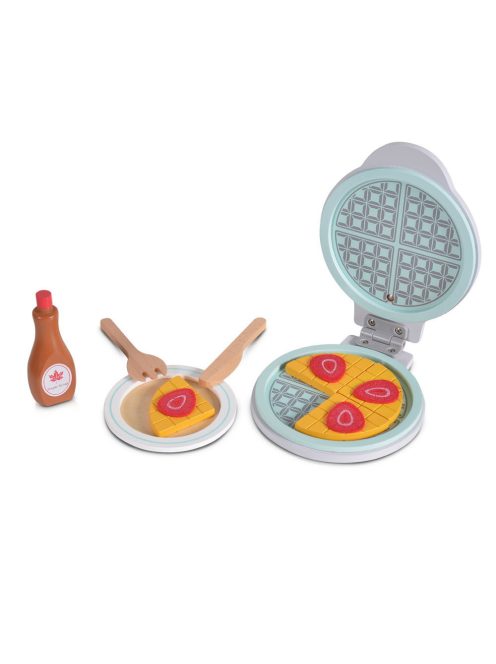 FAJÁTÉK fa gofrisütő szett, 13 dbos