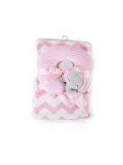 Cangaroo Sammy takaró párnával 90x75cm pink