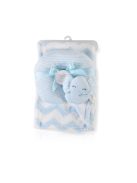 Cangaroo Sammy takaró párnával 90x75cm kék