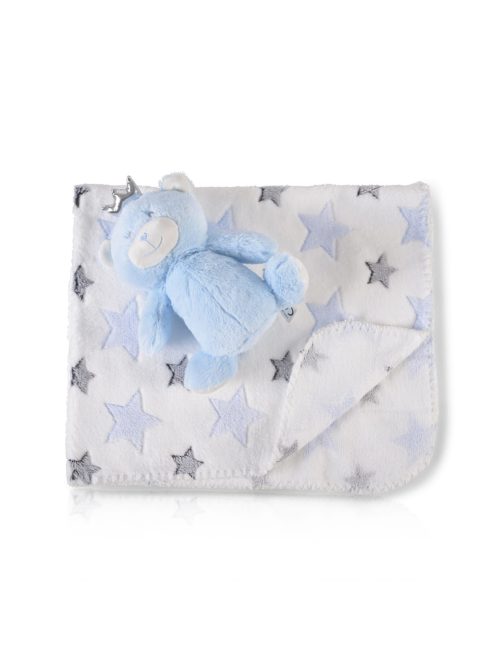 Cangaroo Takaró 90x75cm maci plüss kék