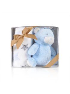 Cangaroo Takaró 90x75cm maci plüss kék