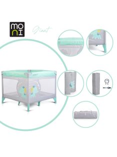 Moni Giant járóka összecsukható menta
