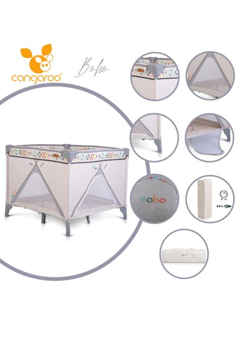 Cangaroo Boho járóka zippes kibújó bézs