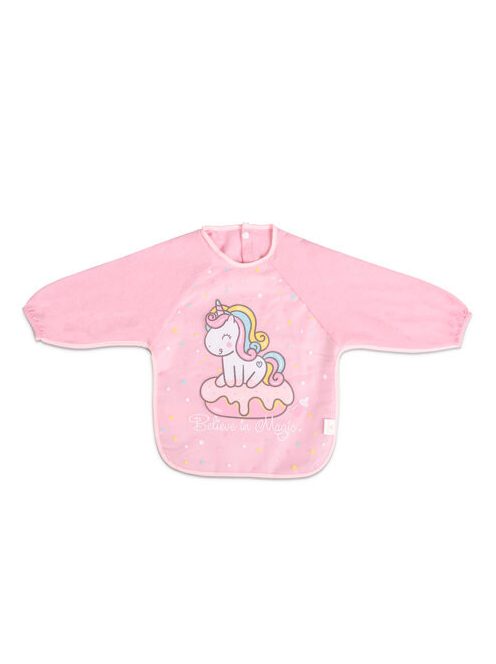 TEA TIME előke hosszú ujjas PINK