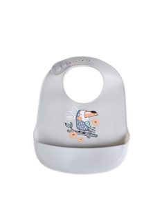 Cangaroo Rooibos szilikon előke szürke madár