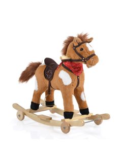 Moni Toys Hintaló kerekekkel 70cm Thunder világosbarna