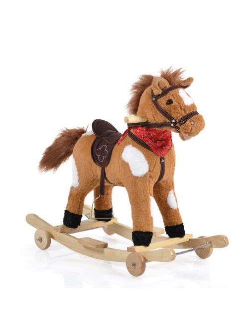 Moni Toys Hintaló kerekekkel 70cm Thunder világosbarna