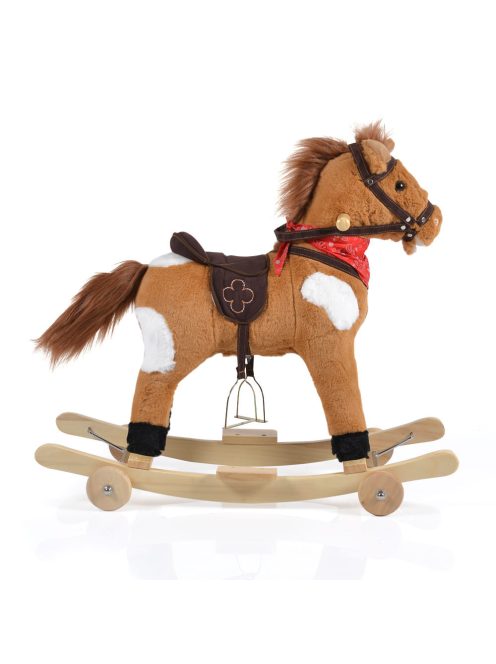 Moni Toys Hintaló kerekekkel 70cm Thunder világosbarna