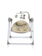 Cangaroo Baby swing+ elektromos hinta zenélő, játékkal capuccino
