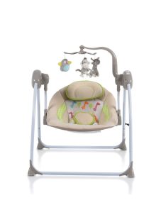   Cangaroo Baby swing+ elektromos hinta zenélő, játékkal capuccino