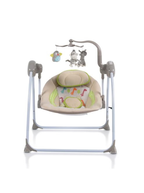 Cangaroo Baby swing+ elektromos hinta zenélő, játékkal capuccino