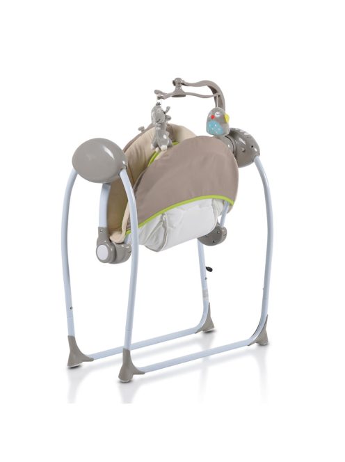 Cangaroo Baby swing+ elektromos hinta zenélő, játékkal capuccino