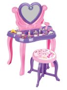 PILSAN smink asztal, szépségszett make up asztal+szék PINK/Lila