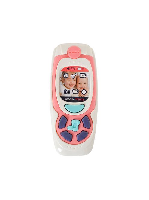 MONI TOYS műanyag baby telefon PINK