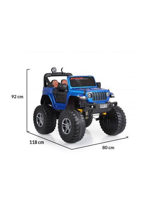 MONI Fuego  elektromos, akkumulátoros jeep 3 seb., 4 motoros kék metál