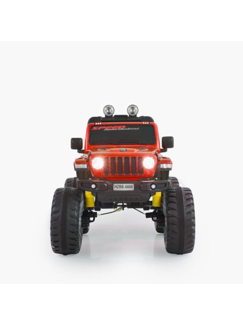 MONI Fuego  elektromos, akkumulátoros jeep 3 seb., 4 motoros piros metál