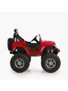 MONI Fuego  elektromos, akkumulátoros jeep 3 seb., 4 motoros piros metál