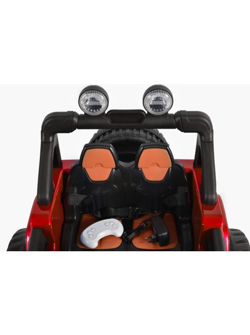 MONI Fuego  elektromos, akkumulátoros jeep 3 seb., 4 motoros piros metál
