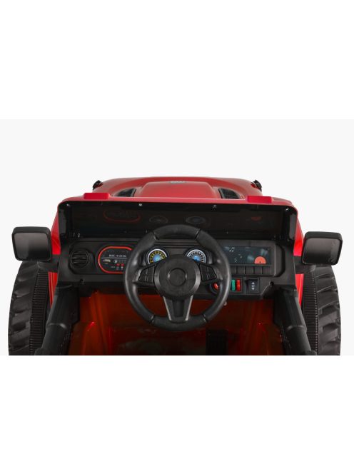 MONI Fuego  elektromos, akkumulátoros jeep 3 seb., 4 motoros piros metál