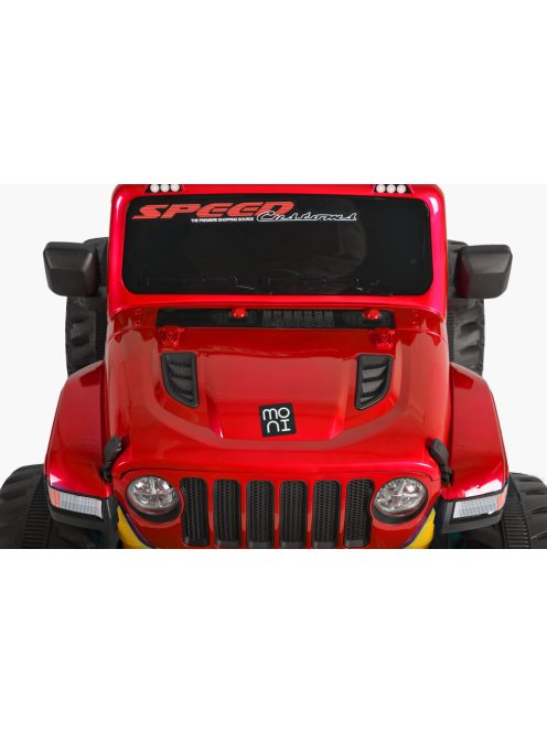 MONI Fuego  elektromos, akkumulátoros jeep 3 seb., 4 motoros piros metál