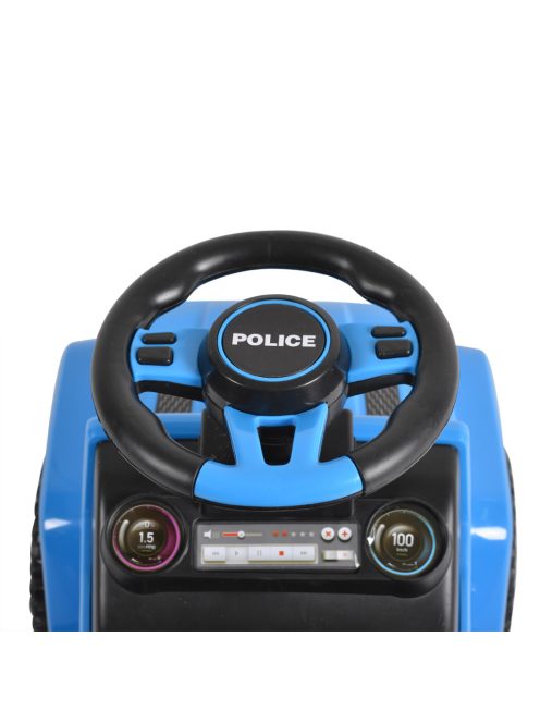MONI Bébitaxi POLICE napfénytetővel KÉK