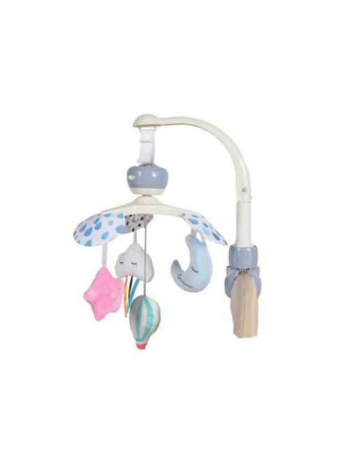 MOONLIGHT zenélő forgó holdacskákkal lányos PINK