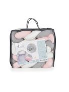 Cangaroo Braidy fonott fejvédő pink/szürke