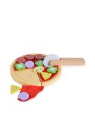 FAJÁTÉK fa pizza szett 22 dbos