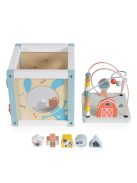 Moni Toys Fajáték fa activity kocka 20x20x20cm