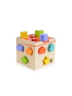  Fajáték fa formaberakó 14x14x13cm