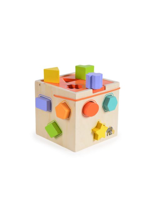  Fajáték fa formaberakó 14x14x13cm