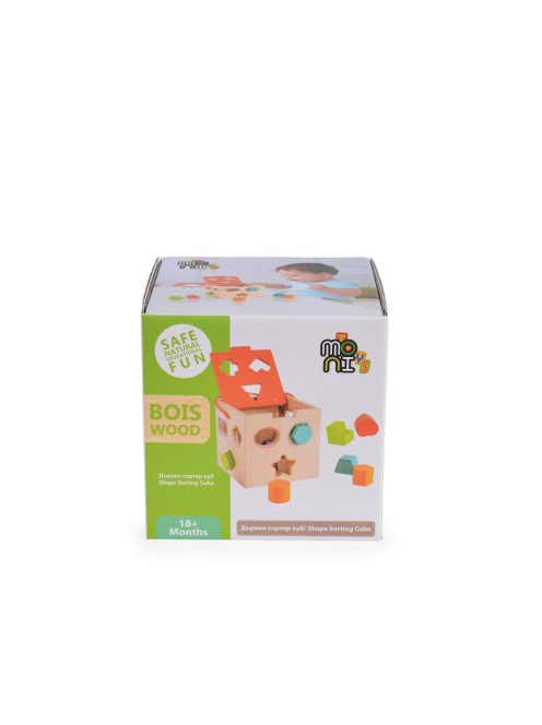  Fajáték fa formaberakó 14x14x13cm