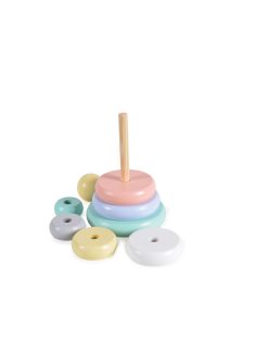 FAJÁTÉK fatorony karikákkal montessori 8dbos