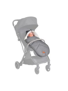 Cangaroo Luxe babakocsi lábzsák 42x80cm hordozós szürke