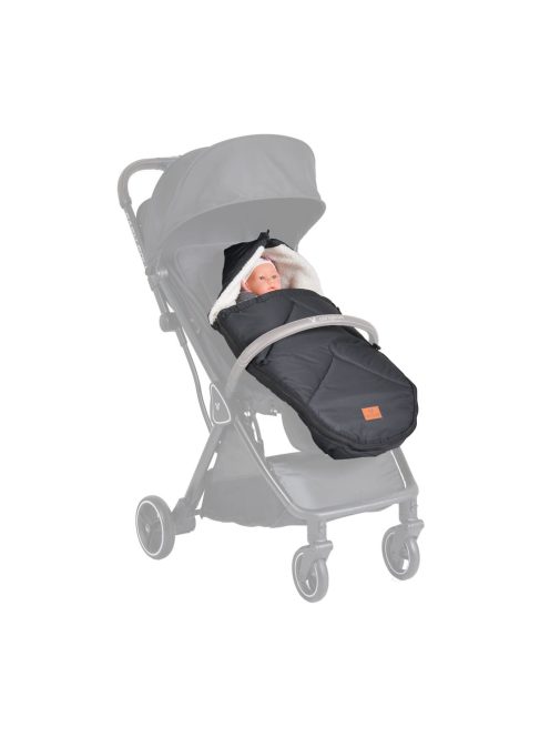 Cangaroo Luxe babakocsi lábzsák 42x80 cm hordozós fekete