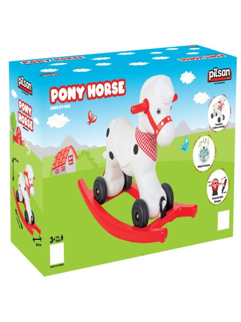 PILSAN hintázó póniló FEHÉR/PIROS