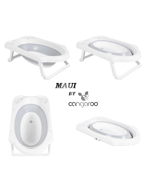 Cangaroo Maui összecsukható babakád szürke / kék
