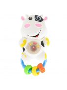 MŰANYAGJÁTÉK csörgő bocis FEHÉR