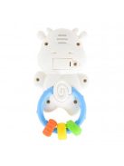 MŰANYAGJÁTÉK csörgő bocis FEHÉR