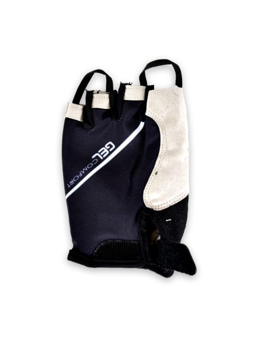 BICIKLIS félKESZTYŰ lycra M méret FEKETE