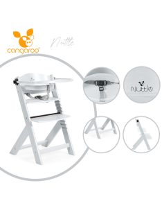 Cangaroo Nuttle fa etetőszék 2 részes fehér